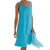 Women Casual Beach Dress  Sleeveless Solid Color Pockets Beach Summer Seaside Pool Ladies Dress Comfortable 2019 New#YD1