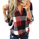 Women Casual Plaid Blouse Long Sleeve V Neck Sexy Shirt Womens Loose Fashion Jacket Shirt Top 2020 Autumn Winter Women Tops