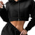 Women Casual Two Piece Sweat Set Hoodie Crop Tops Sweatshirt High Waist Long Harem Pants Jogger Hoodies Suit Outfits Tracksuit