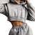 Women Casual Two Piece Sweat Set Hoodie Crop Tops Sweatshirt High Waist Long Harem Pants Jogger Hoodies Suit Outfits Tracksuit