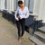 Women Front Slit Slim Fit Pencil Pants Solid Color High Waist Pants Elegant Office Ladies Trousers Workwear Chic Streetwear#p3