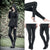 Women Gothic Lady Side Lace Up Pants Fashion  Black Skinny Pans Trousers Warmer Fit Print Sporting Workout Athletic Leggins