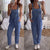 Women Jumpsuits Denim Overalls Jeans Bib Trousers Long Pants Dungarees Casual daily Streetwear Macacao Brief Body Mujer #50