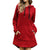 Women Loose Dress Cap Long Sleeve Hooded Long Sleeve Loose Casual 3XL Plus Size Dress Retro Ladies Pocket Tube Midi Dresses