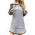 Women Loose Dress Cap Long Sleeve Hooded Long Sleeve Loose Casual 3XL Plus Size Dress Retro Ladies Pocket Tube Midi Dresses