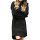Women Loose Dress Cap Long Sleeve Hooded Long Sleeve Loose Casual 3XL Plus Size Dress Retro Ladies Pocket Tube Midi Dresses