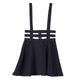 Women Mini Skater Skirt Cute Women Suspender Clothes Straps High Waist Skirt Summer Solid Party Mini Short Skirts