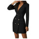 Women Plus Size Blazer Tops Long Sleeve Pockets Jacket Ladies Office Wear Coat