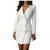 Women Plus Size Blazer Tops Long Sleeve Pockets Jacket Ladies Office Wear Coat