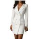 Women Plus Size Blazer Tops Long Sleeve Pockets Jacket Ladies Office Wear Coat