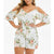 Women Rompers print V-Neck Jumpsuit Summer Short Sleeve Overalls Jumpsuit Female Plus Size Women Cold Shouder Bodysuit #618