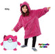 Women Sweatshirt Winter Hoodies Outdoor Hooded Coat Warm Blanket Bathrobe For Audlt Child Christmas Fleece Blanket With Sleeve
