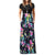 Women's Casual Sleeve O-neck Print Maxi Tank Long Dress plus size Polyester Summer Dress #YL5
