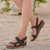 Women's  Sandals Ladies Summer Hollow Out Wedge Buckle Sandals Casual Shoes Female Soft Beach Shoes Plus Size 35-43 M40#