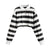 Women's Sweatshirt Color Stripe Button Long Sleeve Pullover Hoodies Sweatshirt Tops Blouse Female Tops Women Hoodies #A9