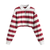 Women's Sweatshirt Color Stripe Button Long Sleeve Pullover Hoodies Sweatshirt Tops Blouse Female Tops Women Hoodies #A9