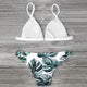 Women's Swimming Suit Sexy Bikini Swimsuit Women Swimwear Bikini Set Print Leaves Push-Up Padded Bathing Swimsuit Beachwear#6