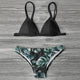 Women's Swimming Suit Sexy Bikini Swimsuit Women Swimwear Bikini Set Print Leaves Push-Up Padded Bathing Swimsuit Beachwear#6