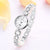 Women's Watches Watch Clock Women Wrist Watch Fashion Ladies Women Unisex Stainless Steel Rhinestone Quartz Wrist Watch Gift