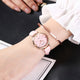 Women's Watches Watch Clock women wrist watch relogio Diamond Pattern Diamond Quartz Watch Simple Thin Belt Women's Watch