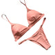 Women's swimsuit 2020 Women Push-Up Padded Bra Beach Bikini Set Swimsuit Swimwear pure color swimwear high waisted biquini