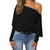 Womens Autumn Blouse Off Shoulder Top Pullover Loose Batwing Long Sleeve Jumper Blouse Spring High Quality Girl 731