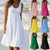 Womens Holiday Summer Solid Color Sleeveless Pockets U-neck Sundress Women's Summer Casual Loose Dress fashion plus size 5XL