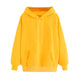 Yellow Hoodies Womens Sweatshirts Harajuku Hoodie Sweatshirt Hooded Pullover Tops Blouse With Pocket Fashion Clothes d#