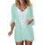 #Z2 Sexy Crochet Beach Cover Up V Neck Summer Beach Dress Cotton Swimwear Cover Up Solid Robe De Plage Tunic Bikini Covers