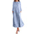 feitong 2020 Hot Sale!! Fashion Simple Sweet Women Casual Striped Sleeveless Dress Crew Neck Linen Pocket Long Dress Vestidos