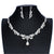 jiayijiaduo Bridal Wedding Jewellery sets for Women Bridesmaid Banquet Jewelry Crystal Silver Color Necklace Earrings Set Girl