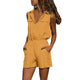 jumpsuits for women 2019 Elastic Waist Casual Sleeveless Zippered Shorts Overall Jumpsuit Playsuit combinaison femme#30