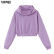toppies womens tracksuits hooded sweatshirts 2020 autumn winter fleece oversize hoodies solid color jackets