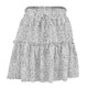 women's short skirt belt short Dress High waist Floral skirt Summer Girls printed skirt S-XL