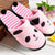 women winter slippers Lovely Cartoon Panda Home Floor Soft Stripe Slippers Female Shoes slippers chaussures femme 36-40#CN20